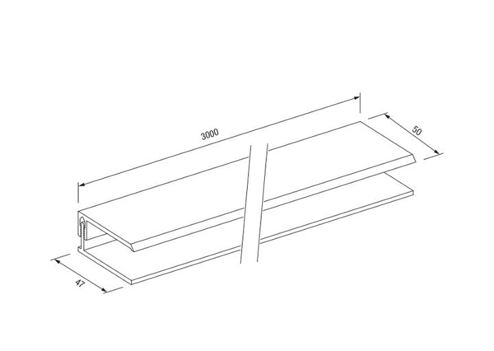 Cladding Trend 2-Part Finish Trim
