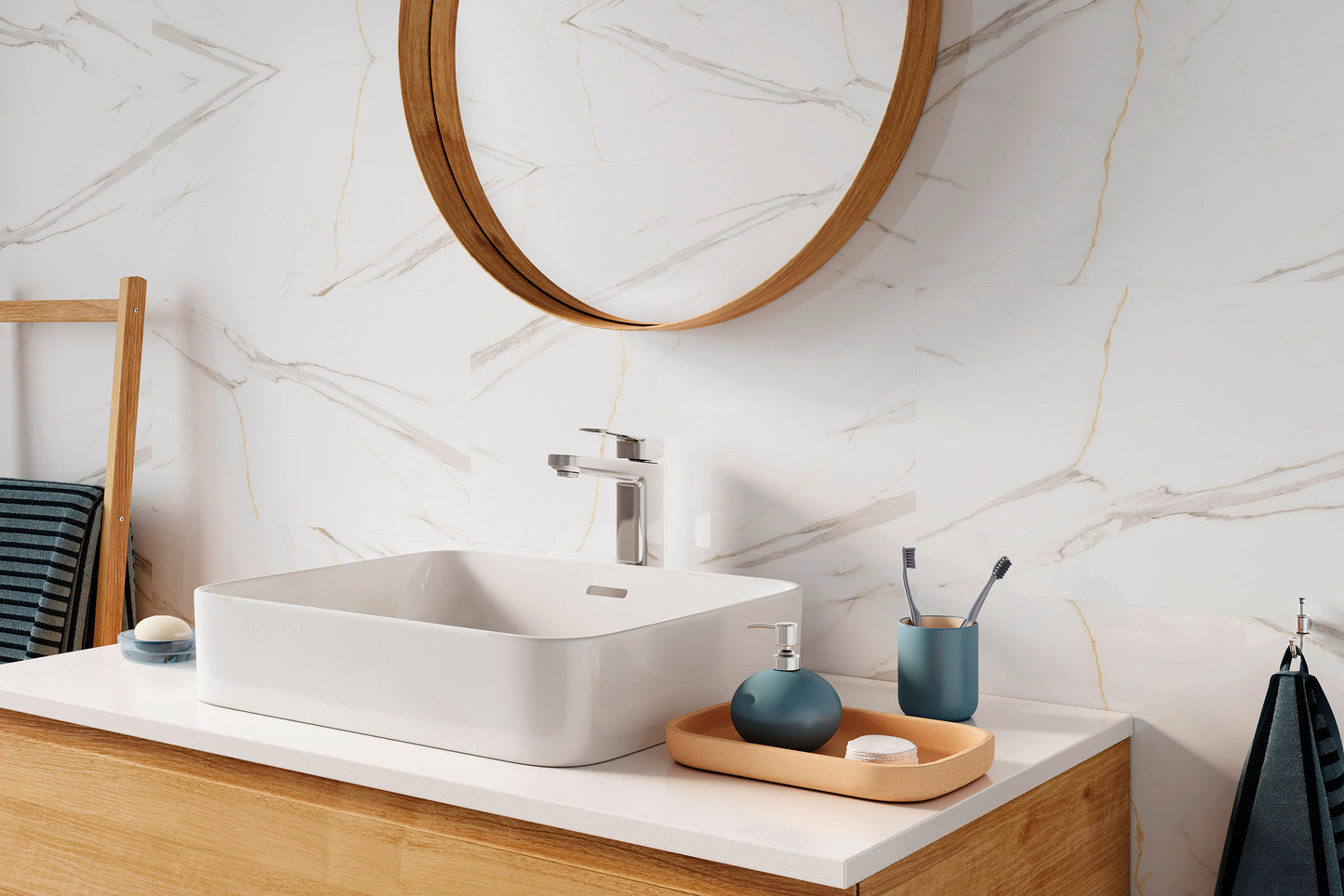 Vilo SPC Wall Panel Calacatta White