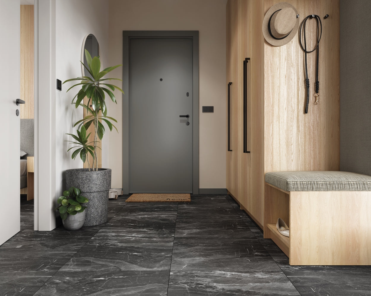 Vilo SPC Flooring Dark Stone