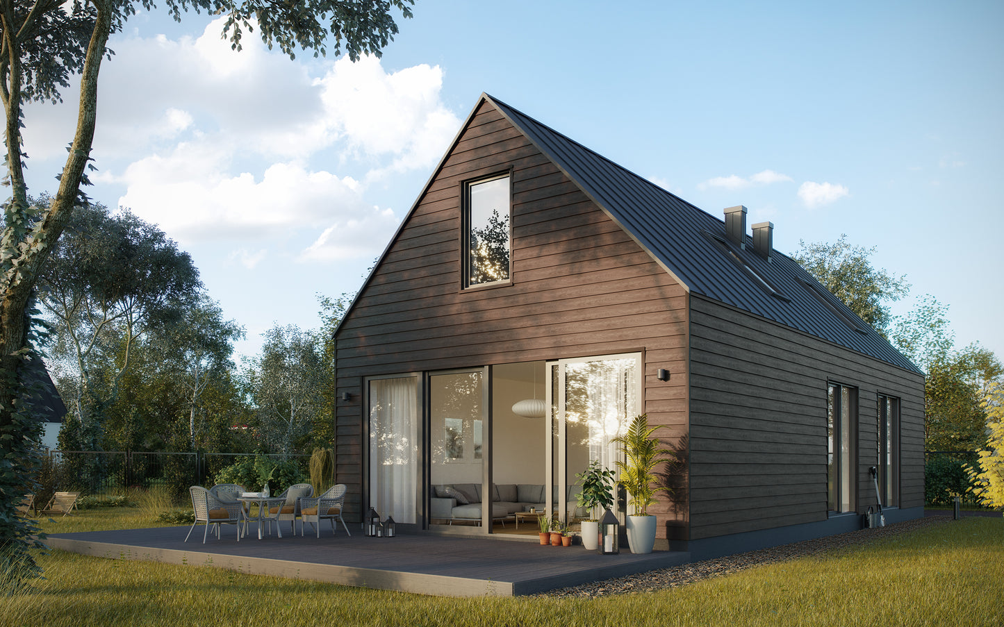 Wood Effect Caramel Oak Single Panel