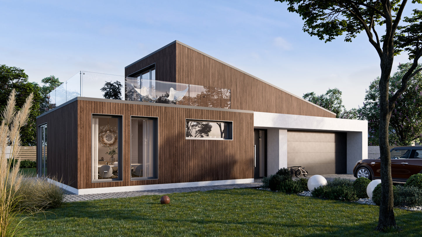 Wood Effect Caramel Oak Fourfold Panel