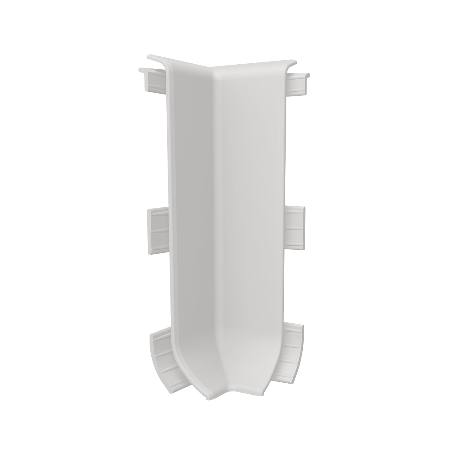 Internal corner for the Linela skirting board in light grey