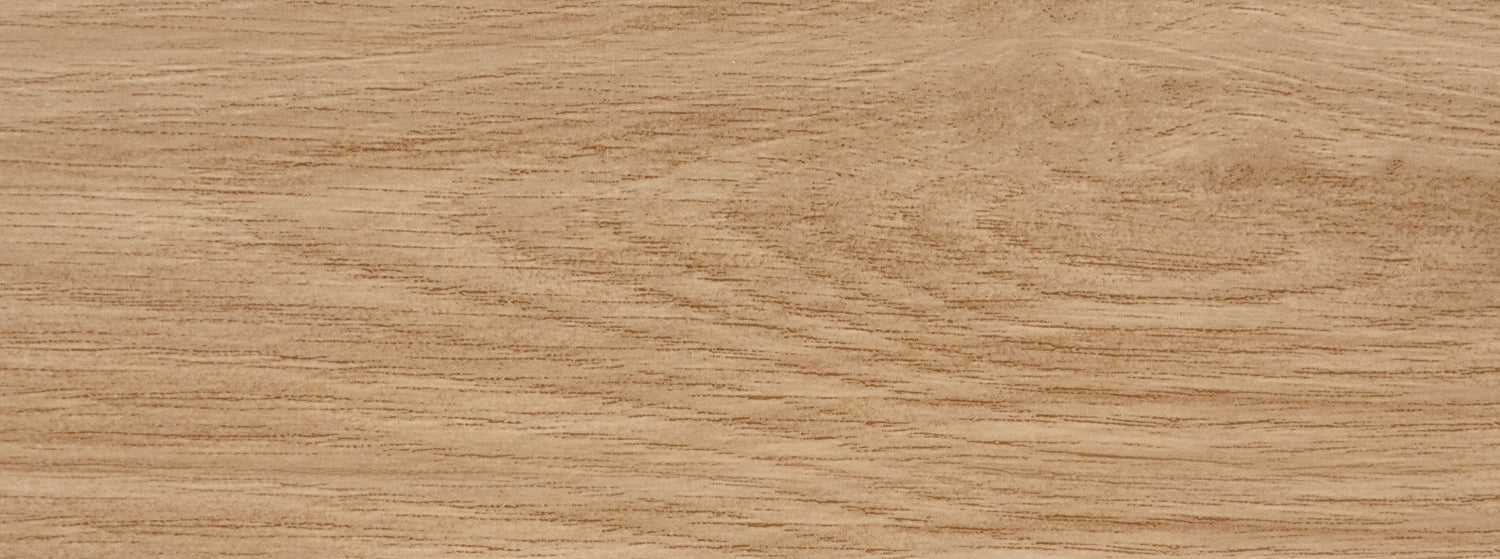 Colour swatch of the Linela skirting board in oak canberra. 