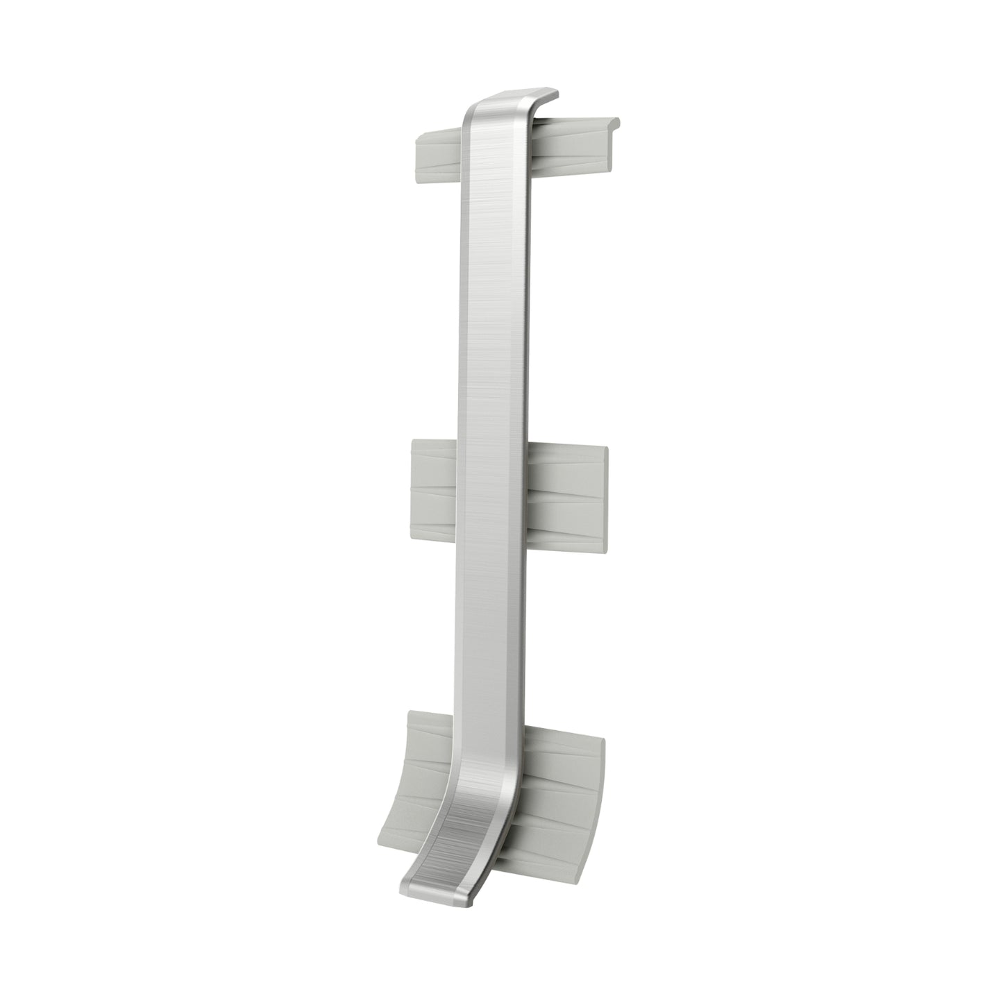 Connector piece for the Linela skirting board in silver