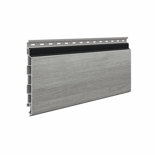 Solvo cladding board in colour Grey Oak.