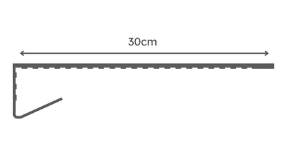 Technical drawing of 30cm vilo windowsill overlay