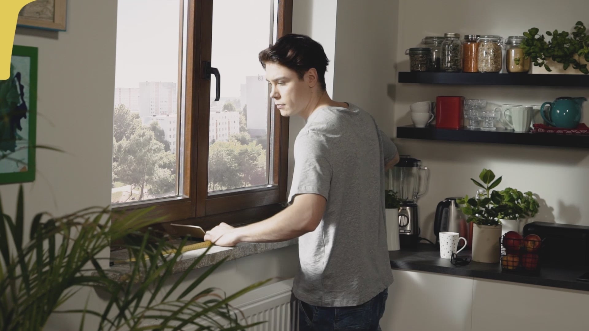 A demonstration of Vilo windowsill overlays being fitted.