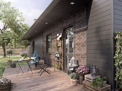 VOX Modern Wood Anthracite Double Panel